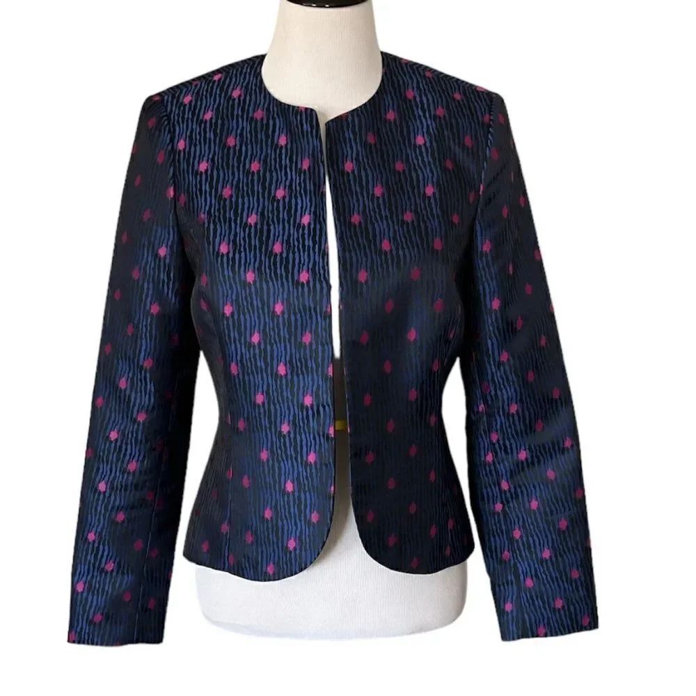 Anne Klein Dahlia Combo Jacquard Blazer size 6
